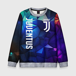 Свитшот детский Juventus logo blue, цвет: 3D-меланж