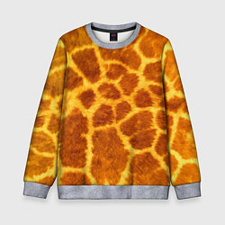 Свитшот детский Шкура жирафа - текстура, цвет: 3D-меланж