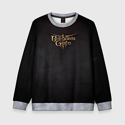 Свитшот детский Logo Baldurs Gate 3, цвет: 3D-меланж