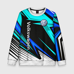 Свитшот детский Фольцваген - sport uniform, цвет: 3D-белый