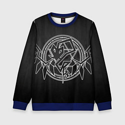 Свитшот детский Touhou Project Эмблема Фландр Скарлет, цвет: 3D-синий