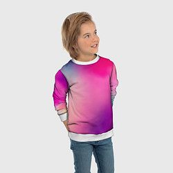 Свитшот детский Футболка розовая палитра, цвет: 3D-белый — фото 2