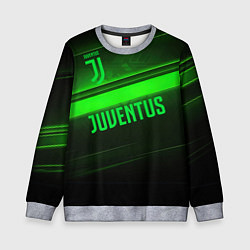 Свитшот детский Juventus green line, цвет: 3D-меланж