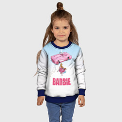 Свитшот детский Барби на дороге, цвет: 3D-синий — фото 2