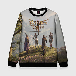 Свитшот детский Отряд Врат Балдура, цвет: 3D-черный