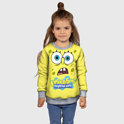 Свитшот детский Спанч Боб квадратные штаны, цвет: 3D-меланж — фото 2