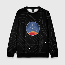 Свитшот детский The Constellation, цвет: 3D-черный
