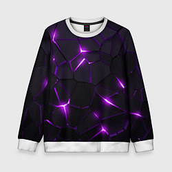 Детский свитшот Неоновые плиты с фиолетовым свечением