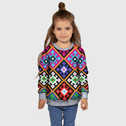 Свитшот детский Колорит, цвет: 3D-меланж — фото 2