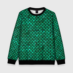 Детский свитшот Кожа изумрудного дракона