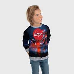 Свитшот детский Nasa space star, цвет: 3D-меланж — фото 2