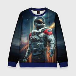 Свитшот детский Пилот Шаттла - Старфилд, цвет: 3D-синий