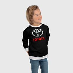 Свитшот детский Toyota sport car, цвет: 3D-белый — фото 2
