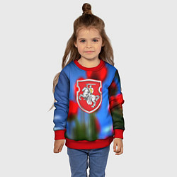 Свитшот детский Belarus summer, цвет: 3D-красный — фото 2