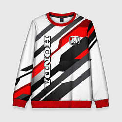 Свитшот детский Honda - red and white, цвет: 3D-красный