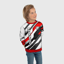 Свитшот детский Honda - red and white, цвет: 3D-красный — фото 2