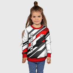 Свитшот детский Honda - red and white, цвет: 3D-красный — фото 2