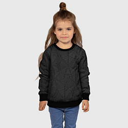 Свитшот детский Паутина на чёрном, цвет: 3D-черный — фото 2