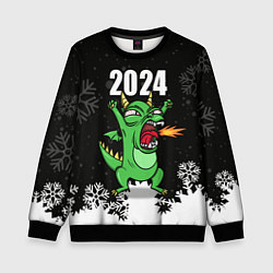 Свитшот детский Очередной Новый год, цвет: 3D-черный