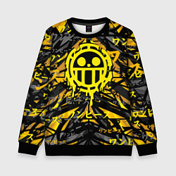 Свитшот детский One Piece Trafalgar symbol, цвет: 3D-черный