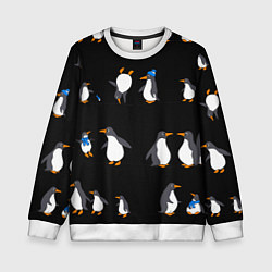 Детский свитшот Веселая семья пингвинов