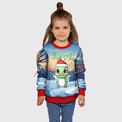 Свитшот детский Год дракона 2024, цвет: 3D-красный — фото 2