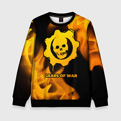 Свитшот детский Gears of War - gold gradient, цвет: 3D-черный