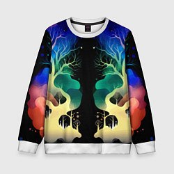 Детский свитшот Звёздная ночь в сказочном лесу