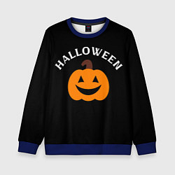 Свитшот детский Halloween и тыква, цвет: 3D-синий