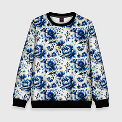 Детский свитшот Гжель узор паттерн