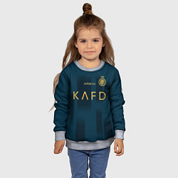 Свитшот детский ФК Аль Наср форма 23-24 гостевая, цвет: 3D-меланж — фото 2