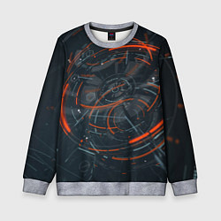 Детский свитшот Часовой механизм киберпанк