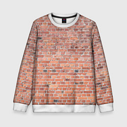 Детский свитшот Кирпичная стена узор