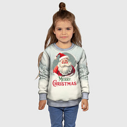 Свитшот детский Лого Санта, цвет: 3D-меланж — фото 2