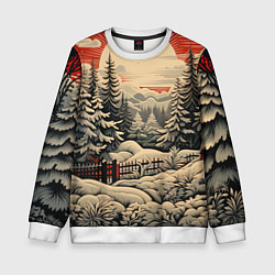 Детский свитшот Блеск снежинок новогодний стиль