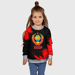 Свитшот детский СССР красные краски, цвет: 3D-меланж — фото 2