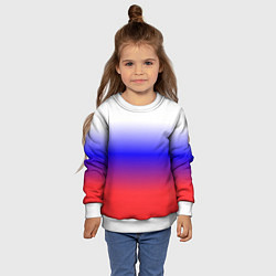 Свитшот детский Фраг России градиент, цвет: 3D-белый — фото 2