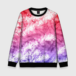 Свитшот детский Сине-красная абстракция, цвет: 3D-черный