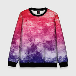 Свитшот детский Абстракция - сине-красный беспорядок, цвет: 3D-черный