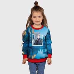 Свитшот детский Нёвиллет гидро дракон, цвет: 3D-красный — фото 2
