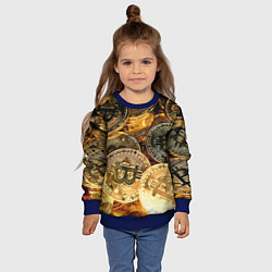 Свитшот детский Золото цифровой эры, цвет: 3D-синий — фото 2
