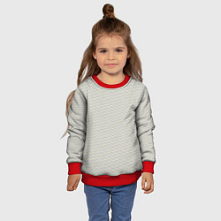 Свитшот детский Текстура переплетения твил, цвет: 3D-красный — фото 2