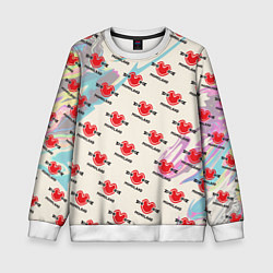 Свитшот детский Momaland pattern, цвет: 3D-белый