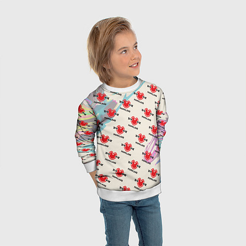 Детский свитшот Momaland pattern / 3D-Белый – фото 3