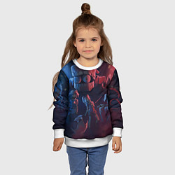 Свитшот детский Удивительный цифровой цирк, цвет: 3D-белый — фото 2