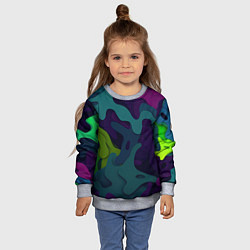 Свитшот детский Неопределенный яркий камуфляж, цвет: 3D-меланж — фото 2