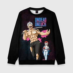 Свитшот детский Undead Unluck - Fuuko and Andy, цвет: 3D-черный