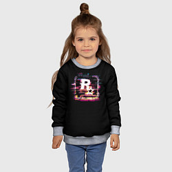 Свитшот детский Rockstar noise, цвет: 3D-меланж — фото 2
