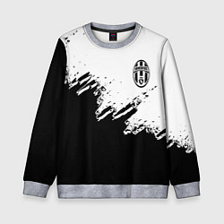 Свитшот детский Juventus black sport texture, цвет: 3D-меланж
