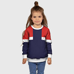 Свитшот детский Олимпийка 90х - Ретро, цвет: 3D-белый — фото 2